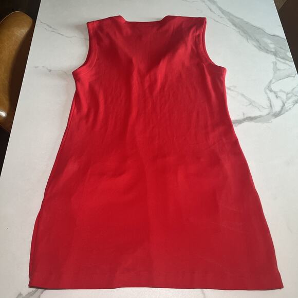 Lauren Ralph Lauren Cover Up Cotton Dress Pockets Red Pullover S Beach Swim EUC - Picture 10 of 11